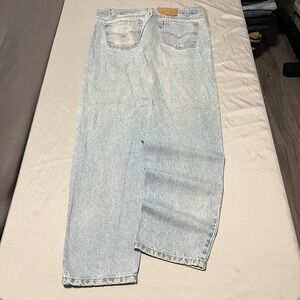 Levis 550 Jeans Mens 34x30 Blue Light Wash Relaxed Fit Tapered Leg Denim Casual